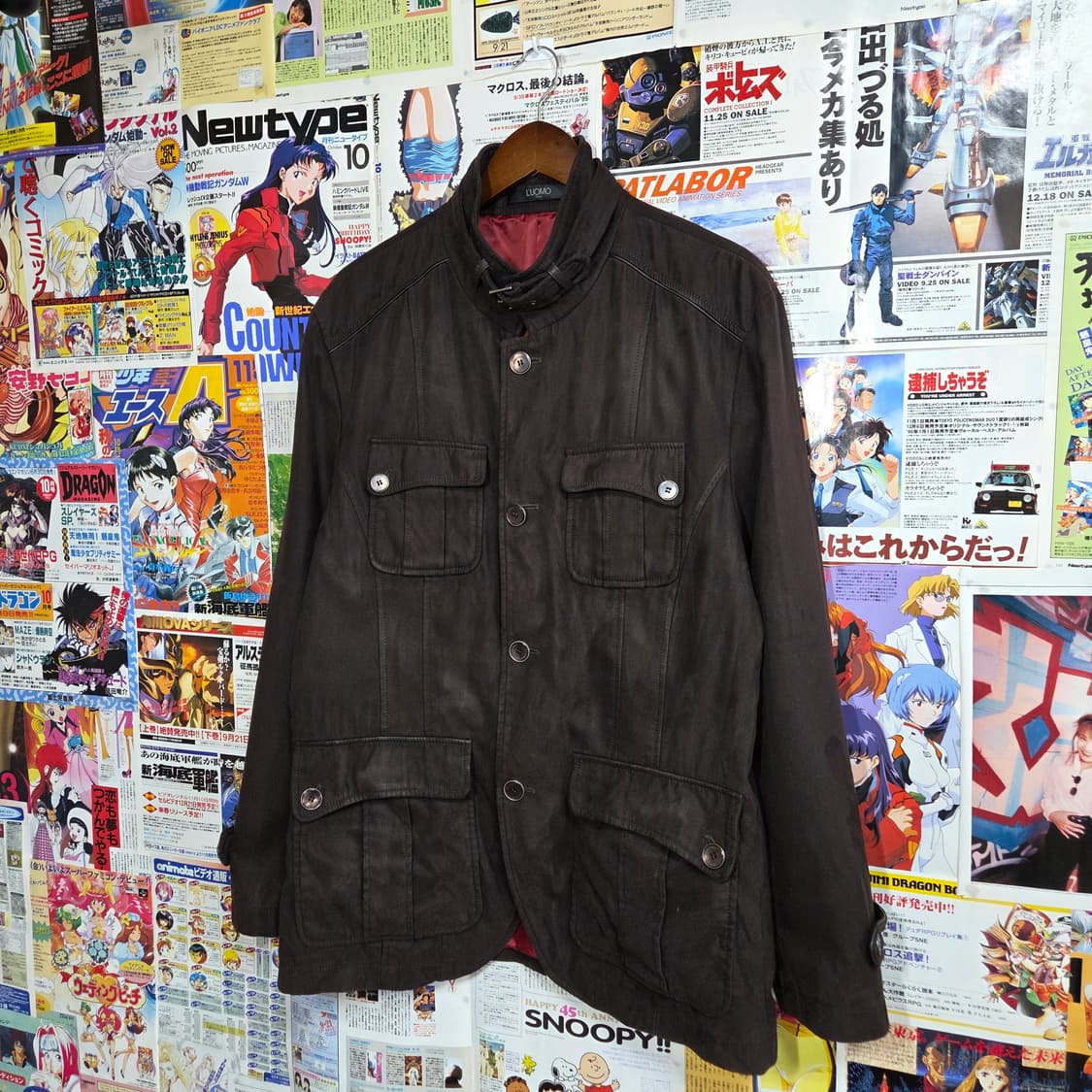 빈티지 브라운 넥버클 스웨이드 필드 자켓 상품이미지2