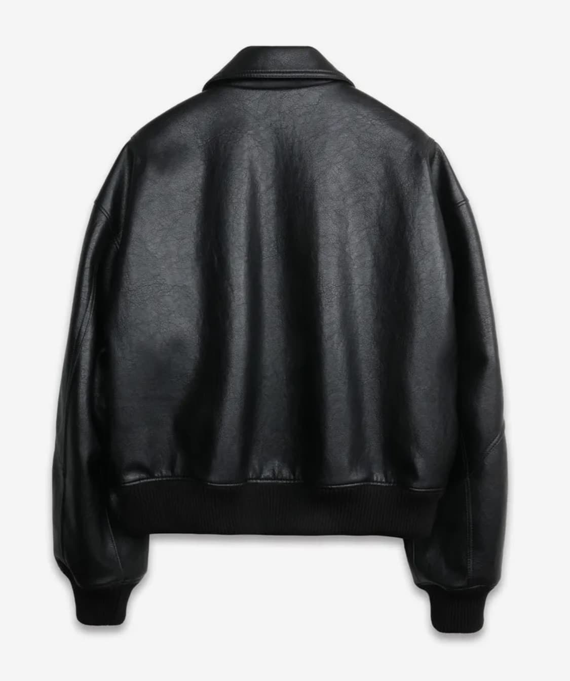 도프제이슨 오버사이즈 팬텀 레더 자켓 BLACK 상품이미지2