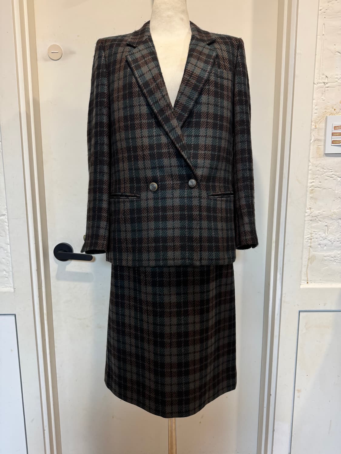 빈티지 버버리 자켓 스커트 셋업 상품이미지1