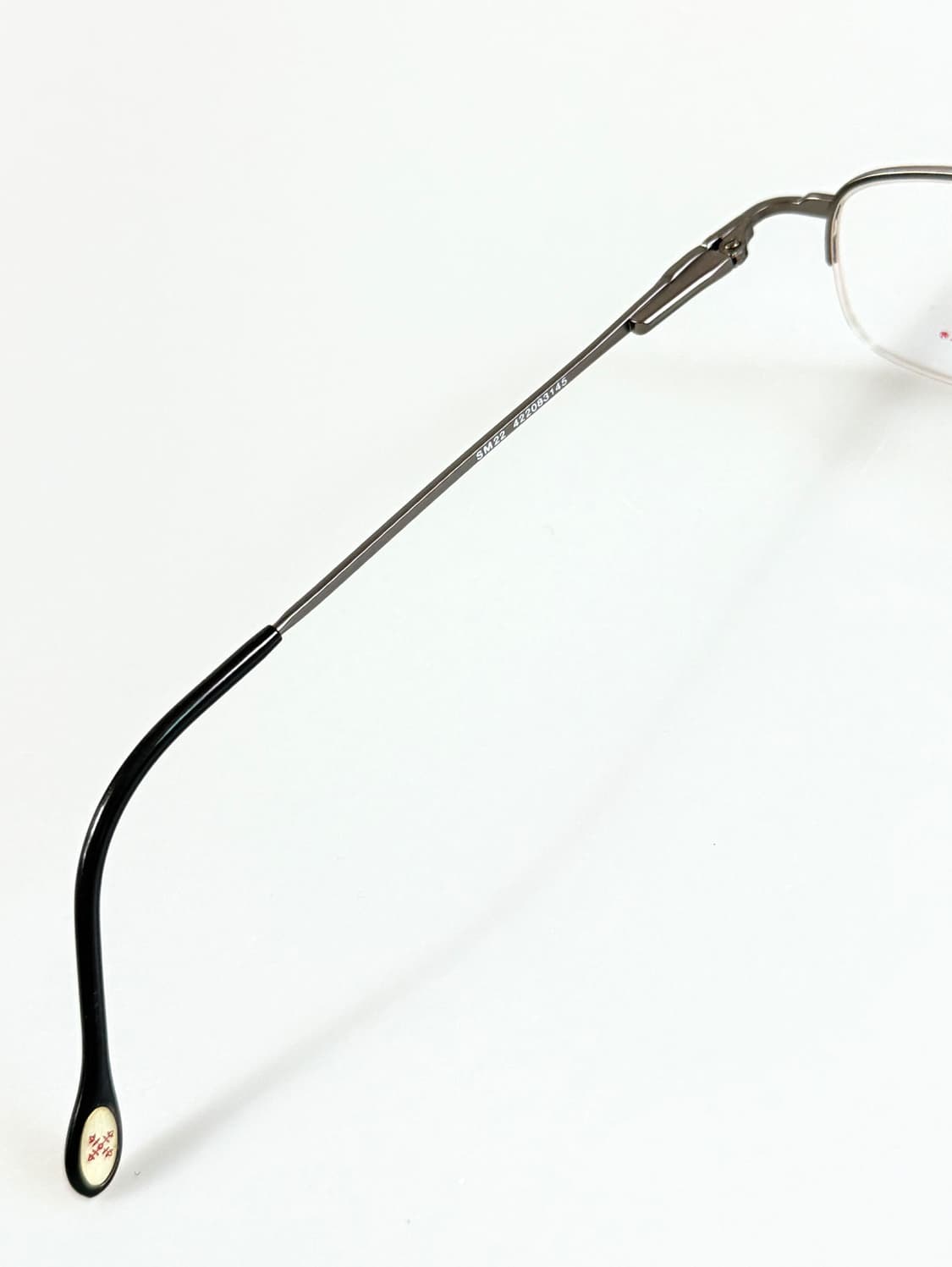 90s OXBOW 스퀘어 메탈 반무테 빈티지 안경 상품이미지7