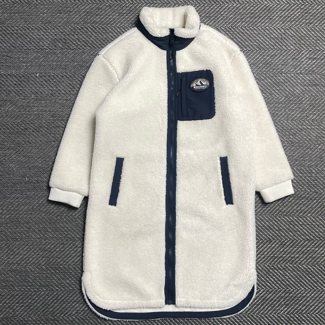 디스커버리 양털 쉐르파 반코트 롱 플리스 자켓o 5398 상품이미지1