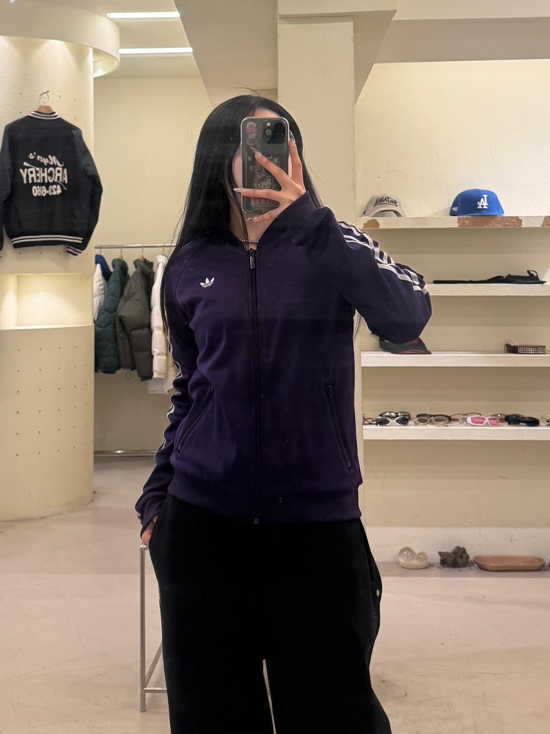 아디다스 슈퍼스타 퍼플 트랙탑 져지 U823 상품이미지1