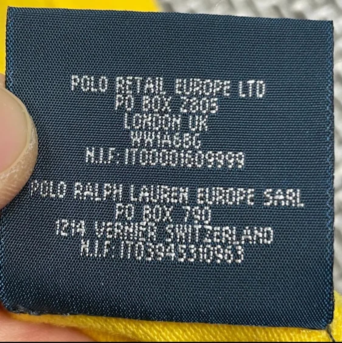 폴로 랄프로렌 옐로우 롱슬리브 L 상품이미지4