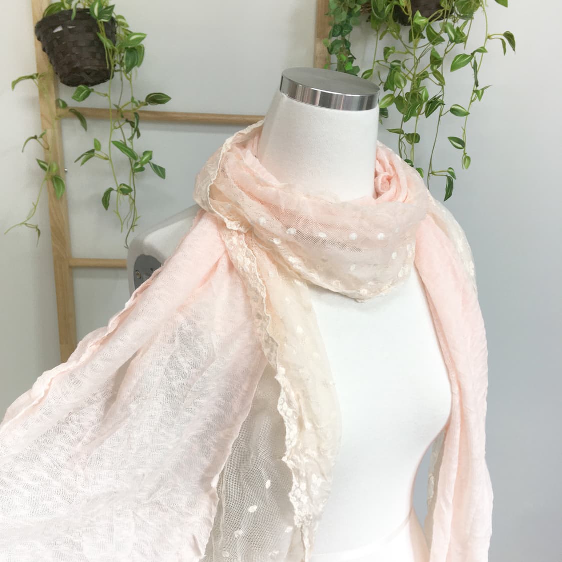 JPN/ 딸기우유스카프 딸기우유머플러 핑크스카프 모리걸스카프 모리룩스카프 상품이미지7