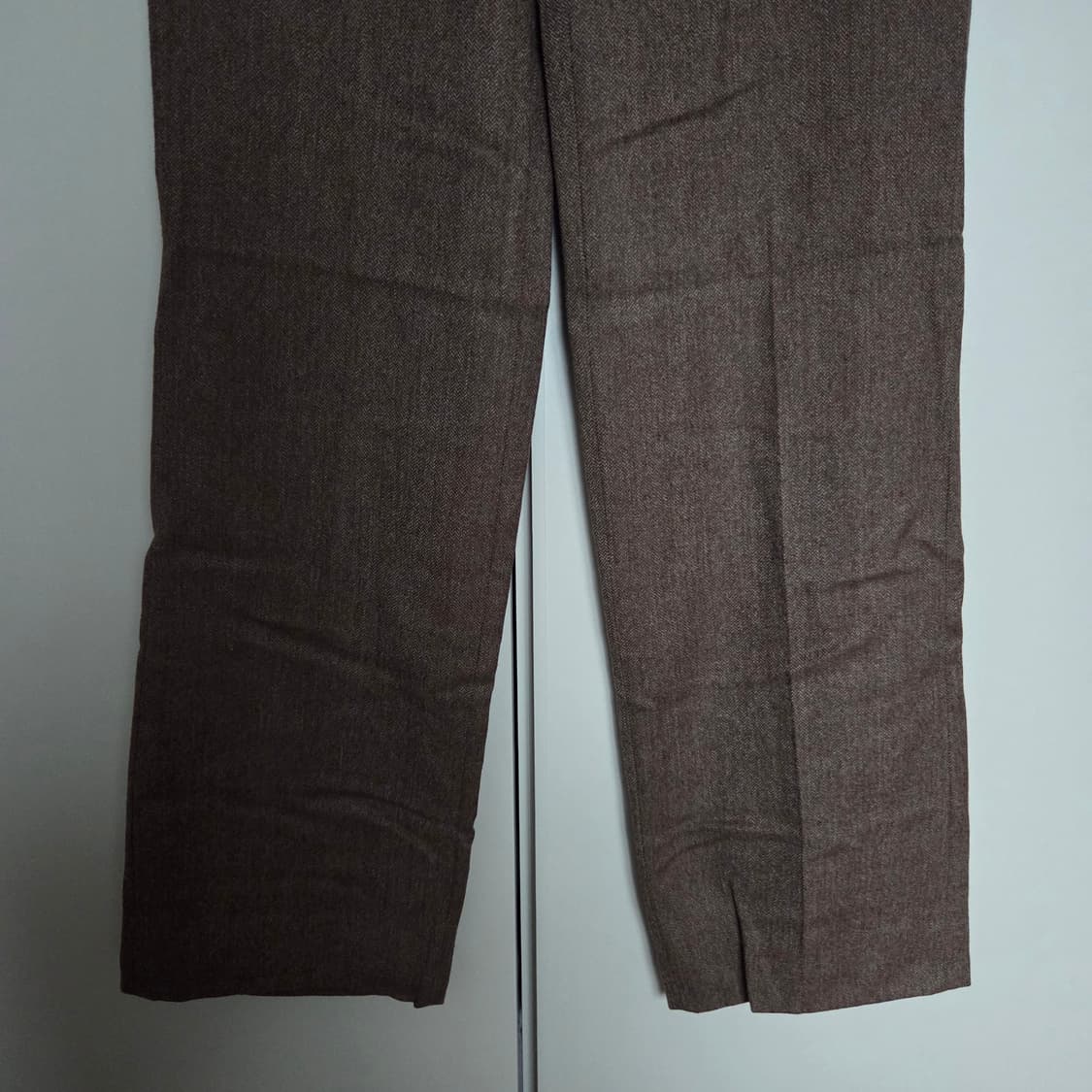 일본빈티지 브라운 울 슬랙스 33-34 상품이미지3