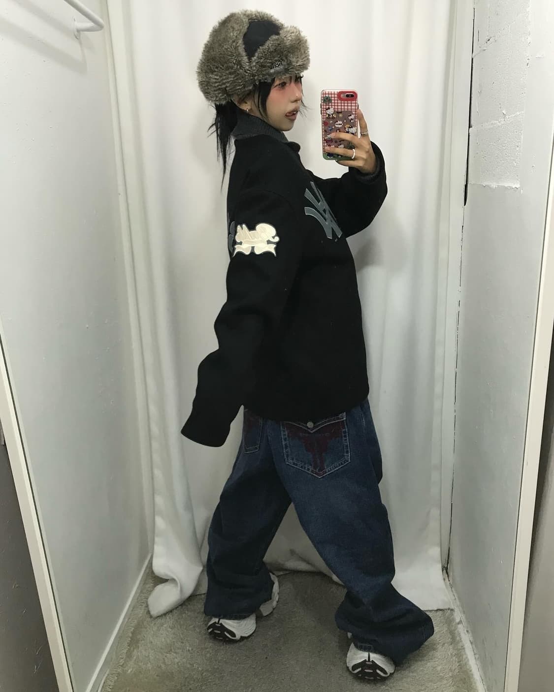 Bape X Neighborhood Collaboration 바시티자켓 상품이미지4