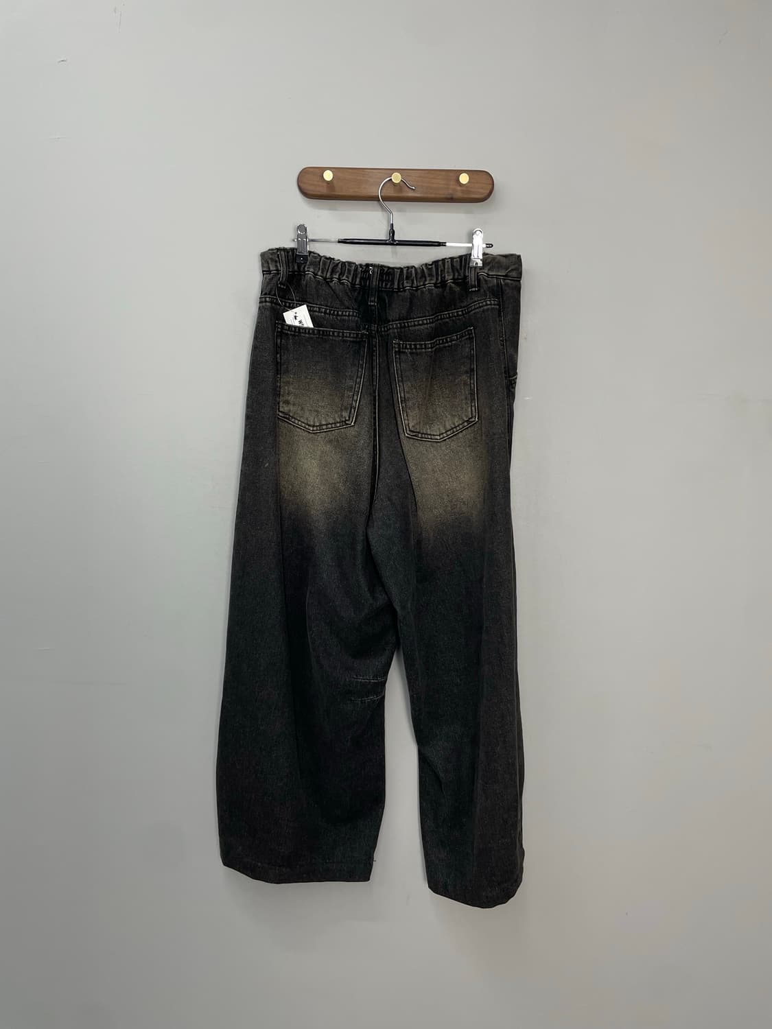 빈티지 글래머 워싱 흑청 데님팬츠 H1040 상품이미지5