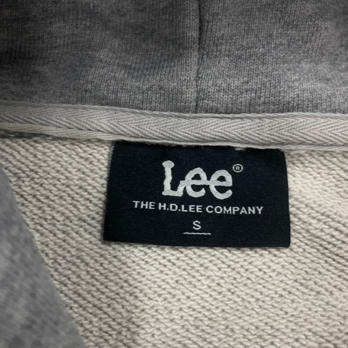 Lee 그레이 컬러 스몰 로고 후드티 상품이미지3