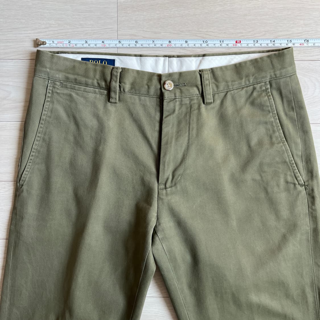 (29) 폴로 랄프로렌 슬림핏 치노 면바지 올리브 그린 상품이미지2