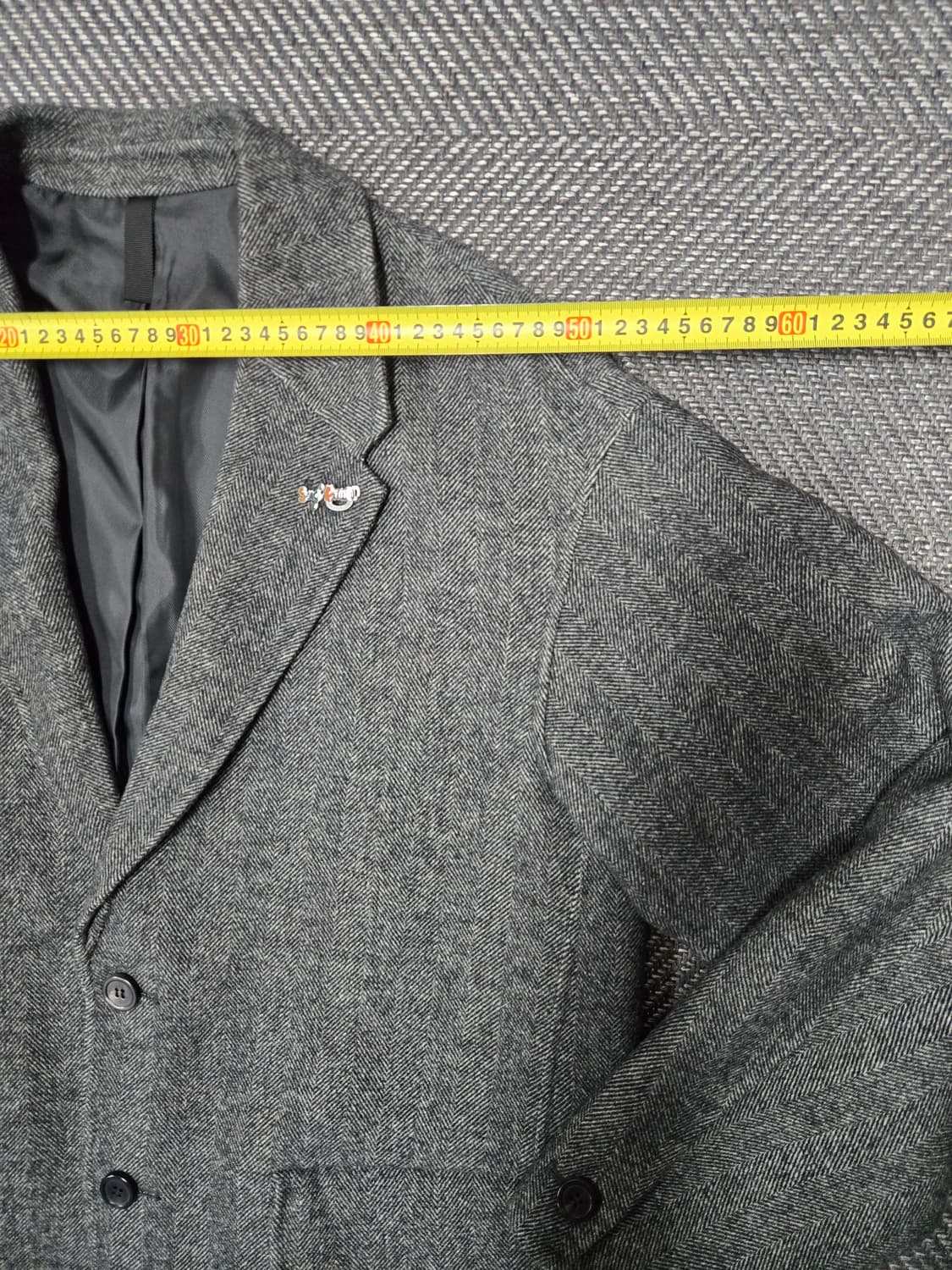 커스텀멜로우 핸드메이드 헤링본 오버핏 자켓 상품이미지6