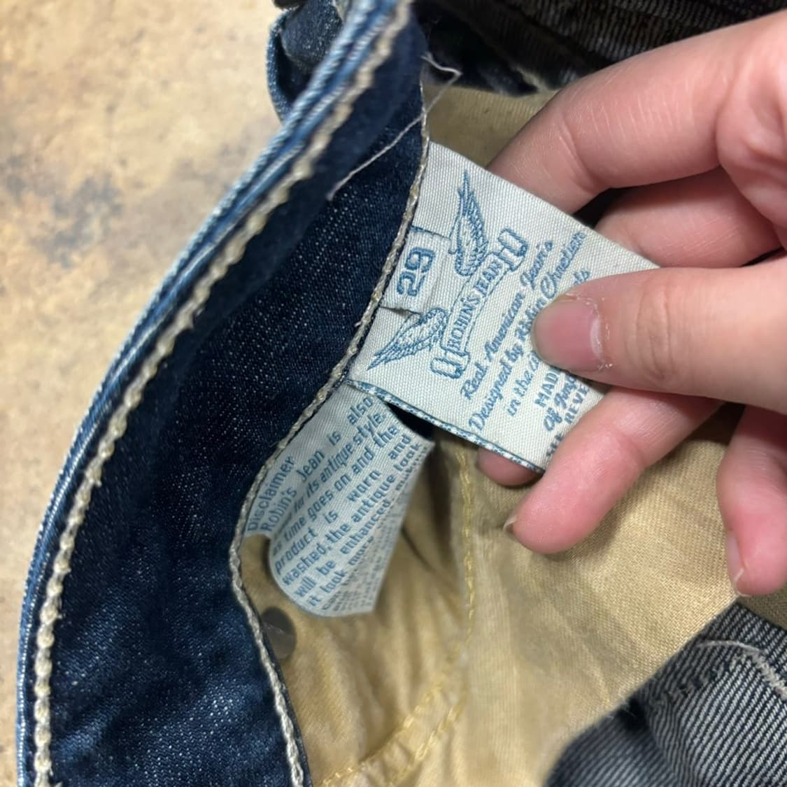 [정품/29] 로빈슨진 로빈스진 워싱 데님  상품이미지4