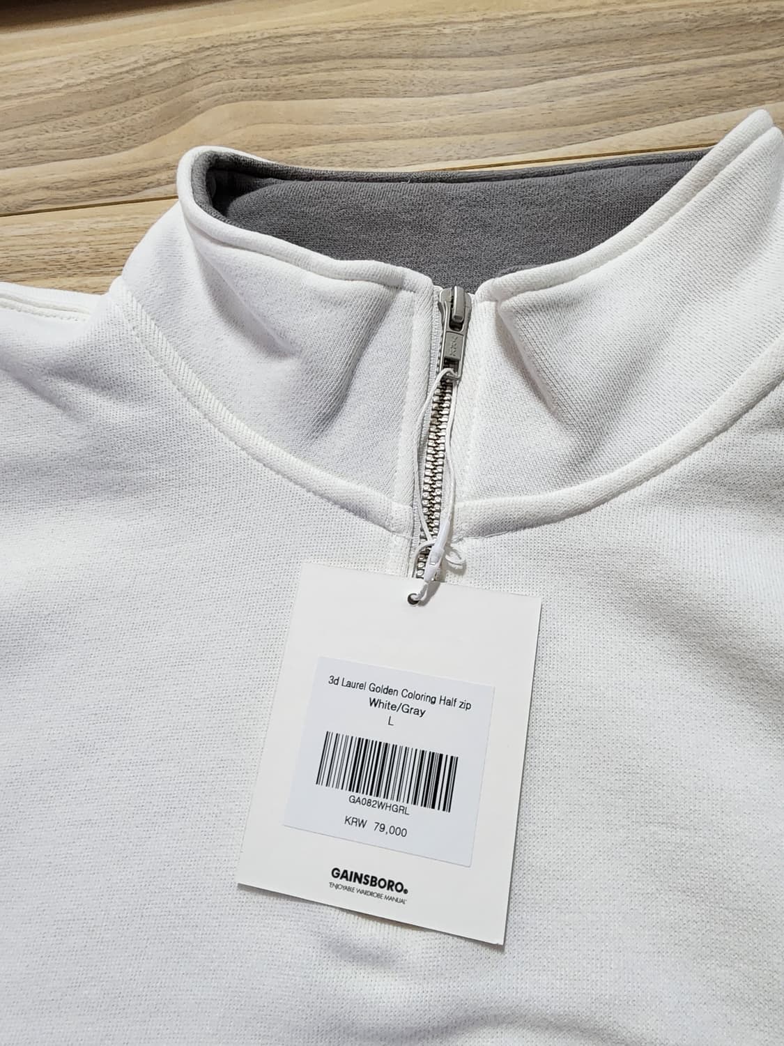 게인스보로로럴골든배색하프집업L사이즈 상품이미지4