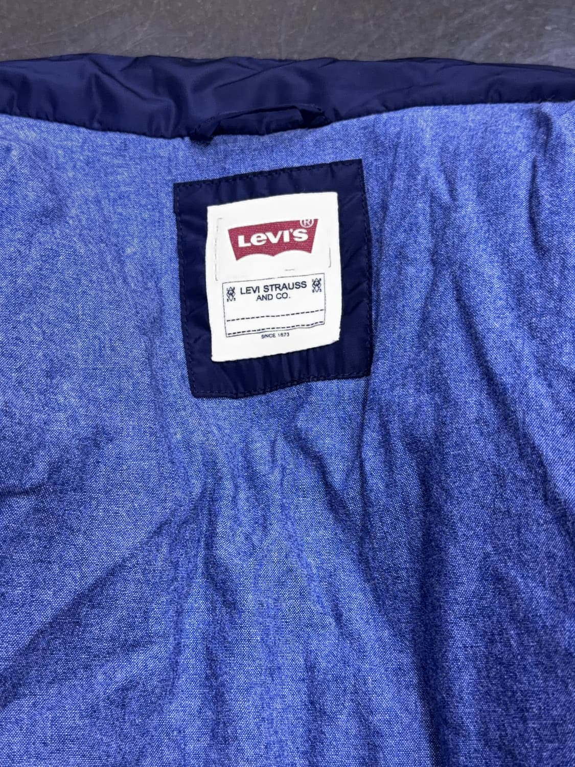 리바이스 클래식 스탠카라 퀼팅자켓 점퍼 네이비 S 상품이미지10