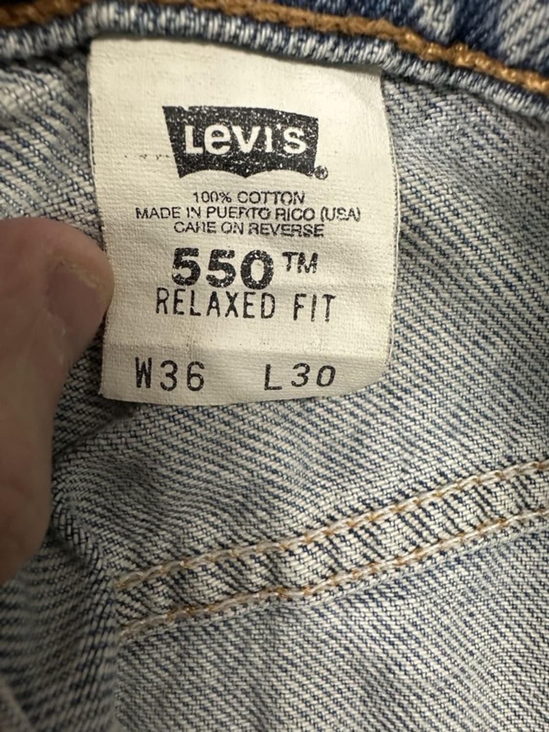 [W36L30] LEVI'S 리바이스550 90s USA 빈티지오렌지탭 상품이미지9