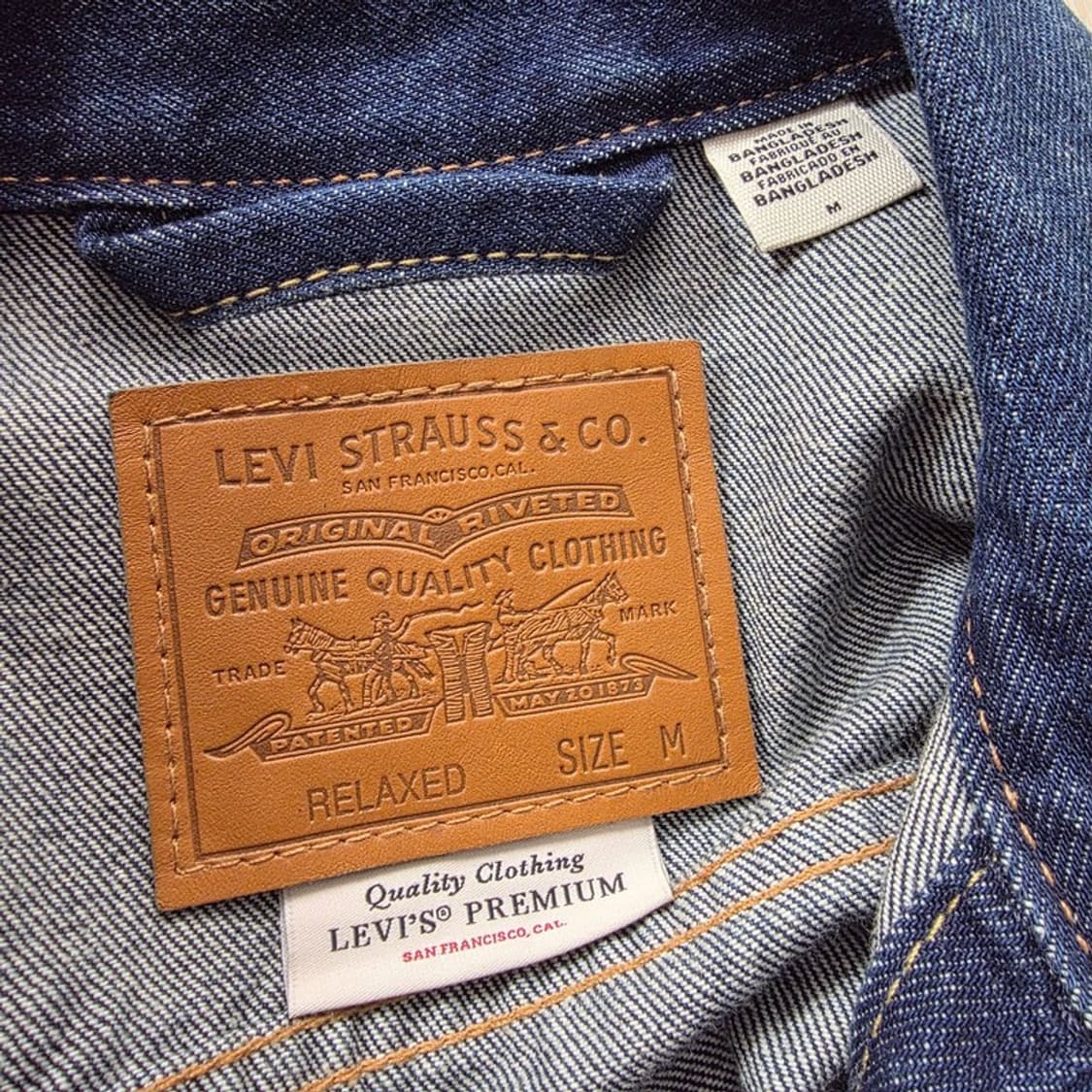 리바이스 2세대 릴렉스핏 트러커 데님 켓 M 상품이미지6
