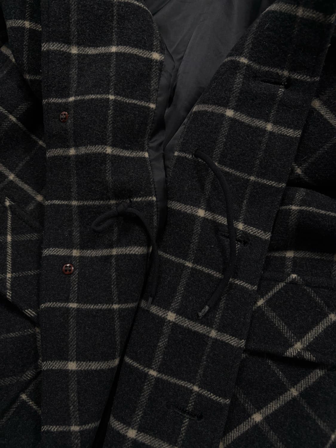 리바이스 체크 롱코트 상품이미지7