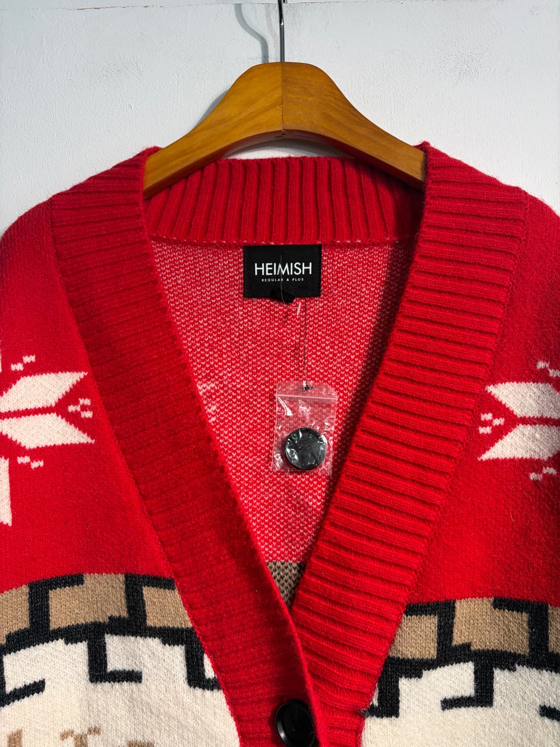 [L] U.S.A. 노르딕 니트 가디건 어글리스웨터 어글리니트 상품이미지4