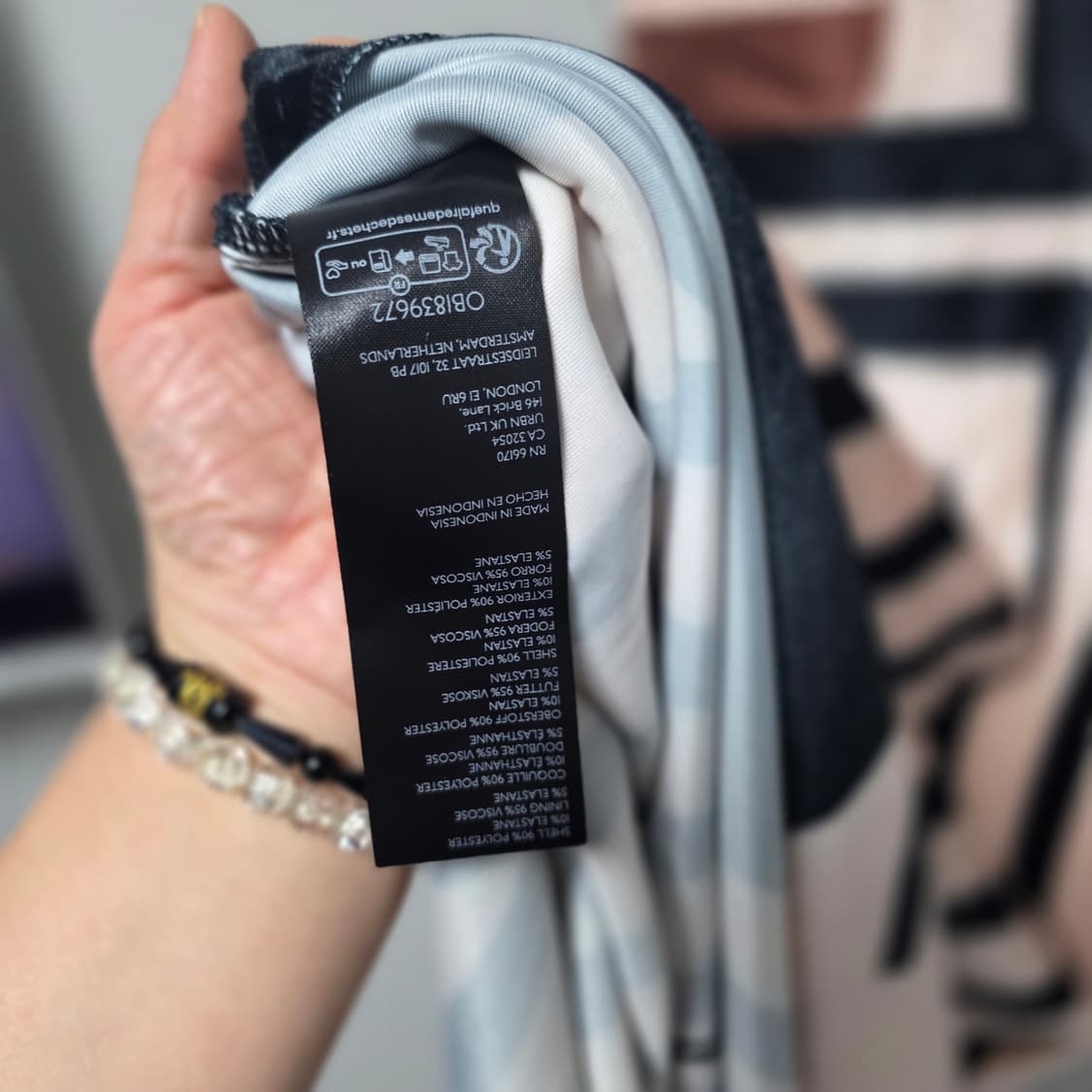 Anthropologie기하학 패턴 롱 슬리브리스 원피스 상품이미지8