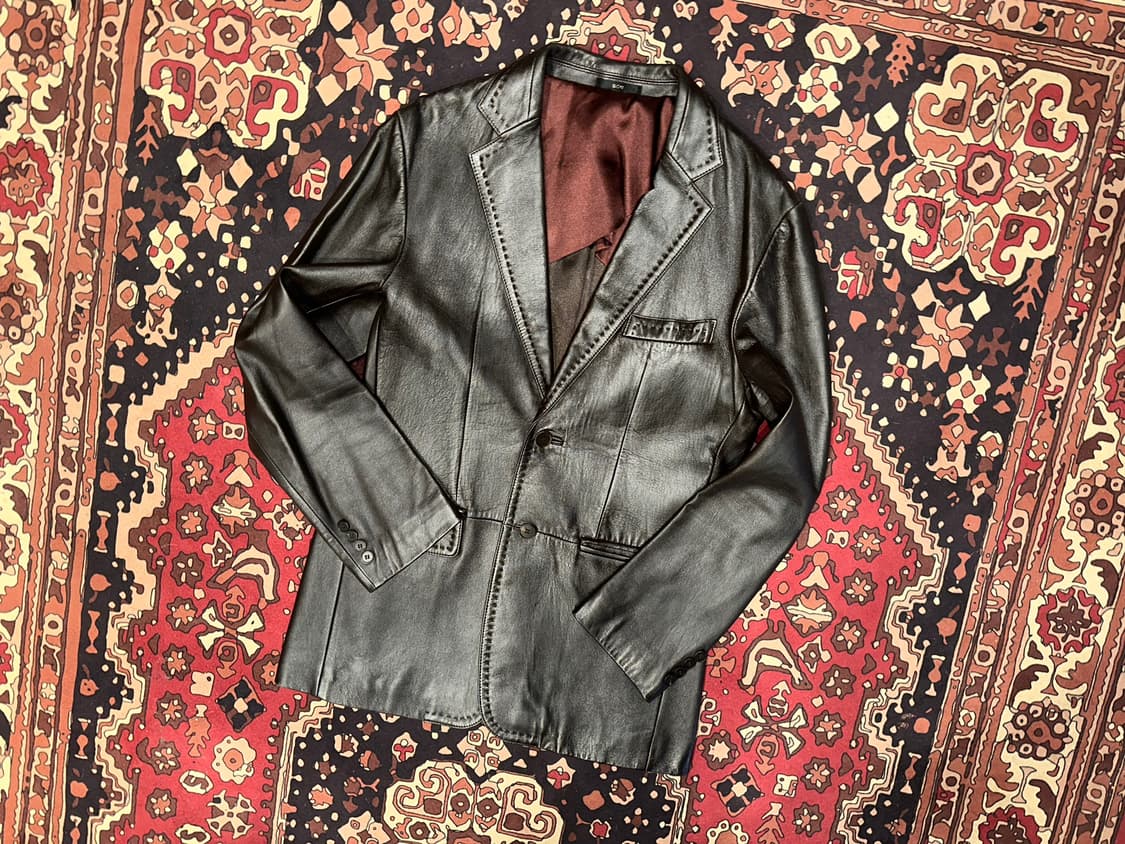 ( M-L ) Bon 가죽마이 가죽블레이져 가죽블레이저 양가죽자켓 상품이미지1