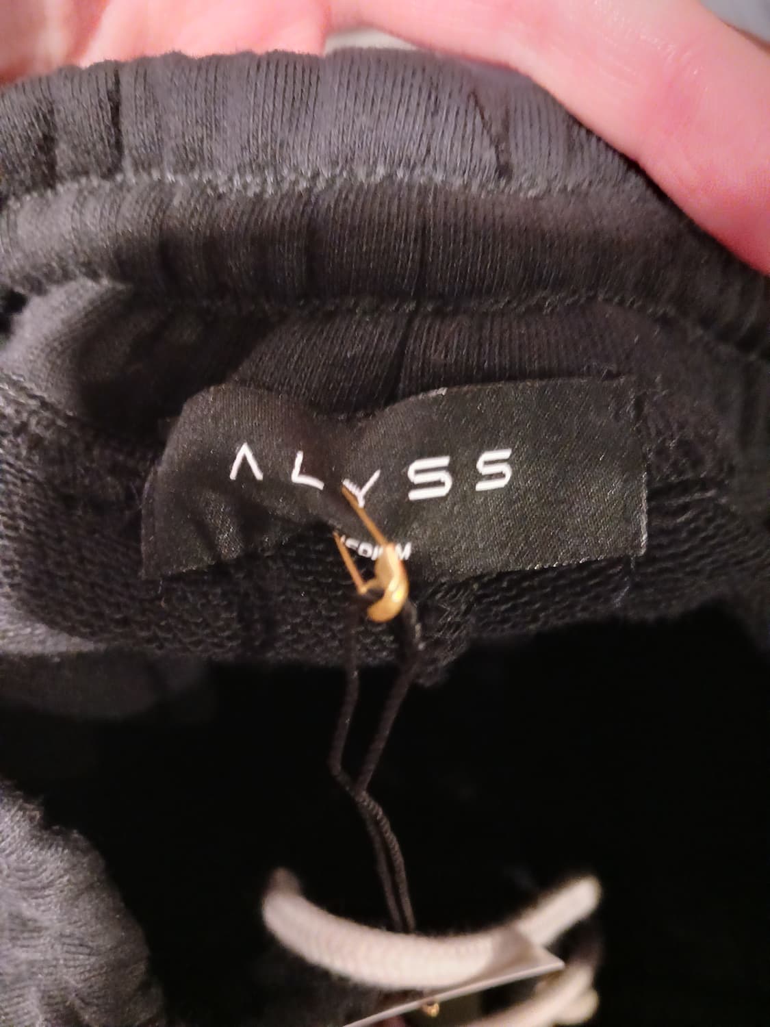 카고 밑단 스트링 와이드 팬츠 상품이미지3