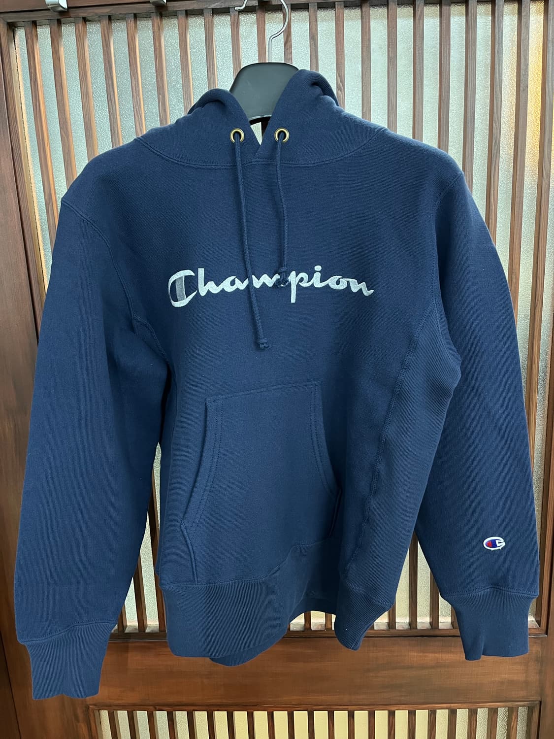 챔피온 리버스위브 후드 네이비 M 상품이미지1