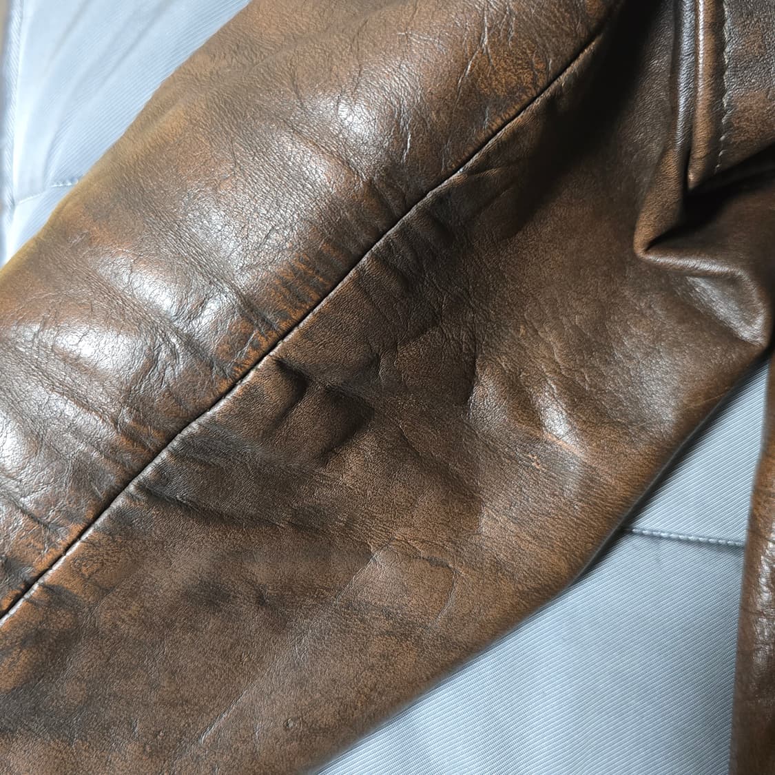 Lesco leather 빈티지 카페레이서 가죽자켓 상품이미지8