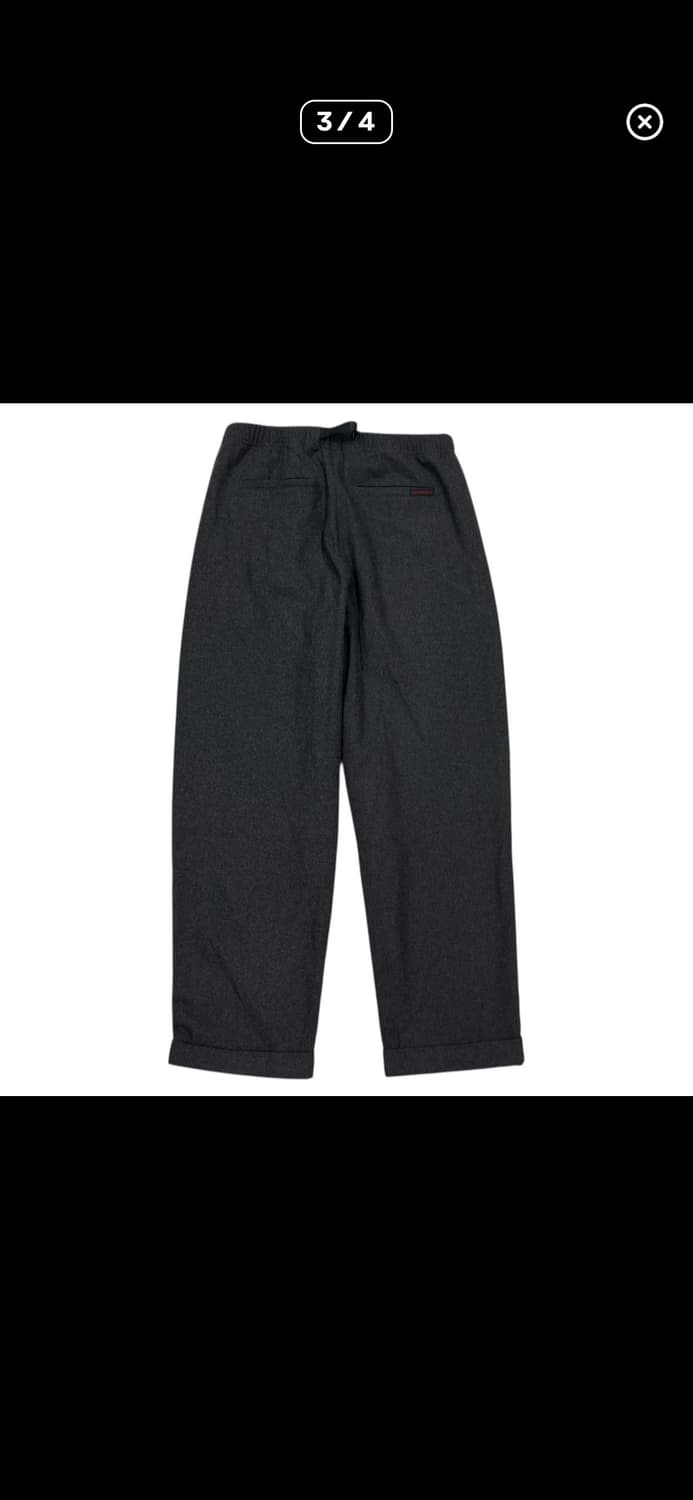 그라미치 벨트 울 테이퍼드 팬츠 M 상품이미지3