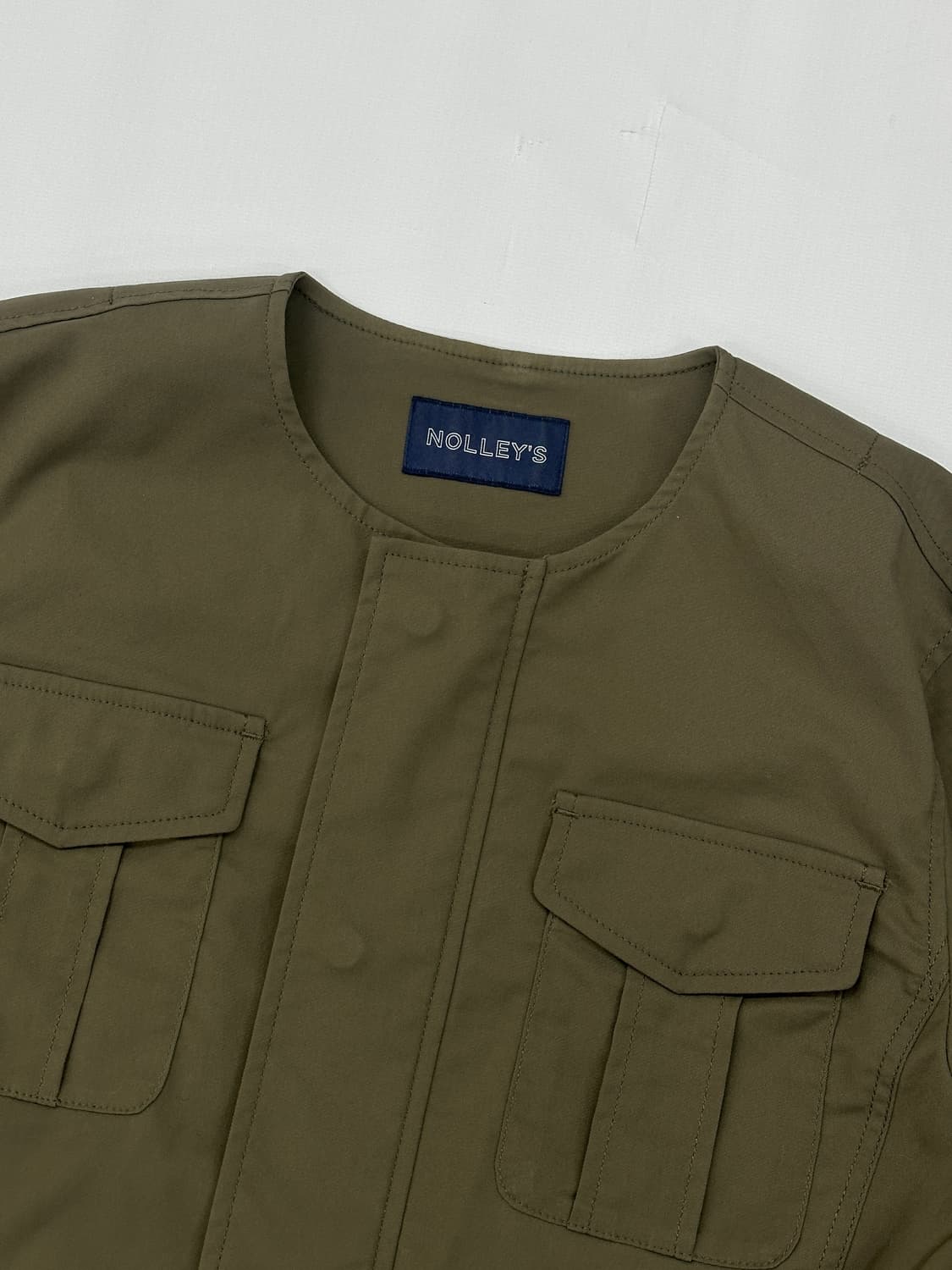 NOLLEY’S 카키 허리라인 자켓 히피 베이직 그런지 보헤미안 상품이미지4