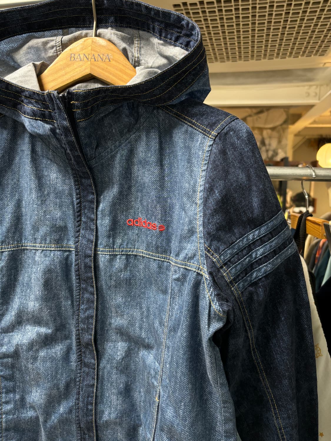 아디다스 네오 데님 프린트 자켓 상품이미지3