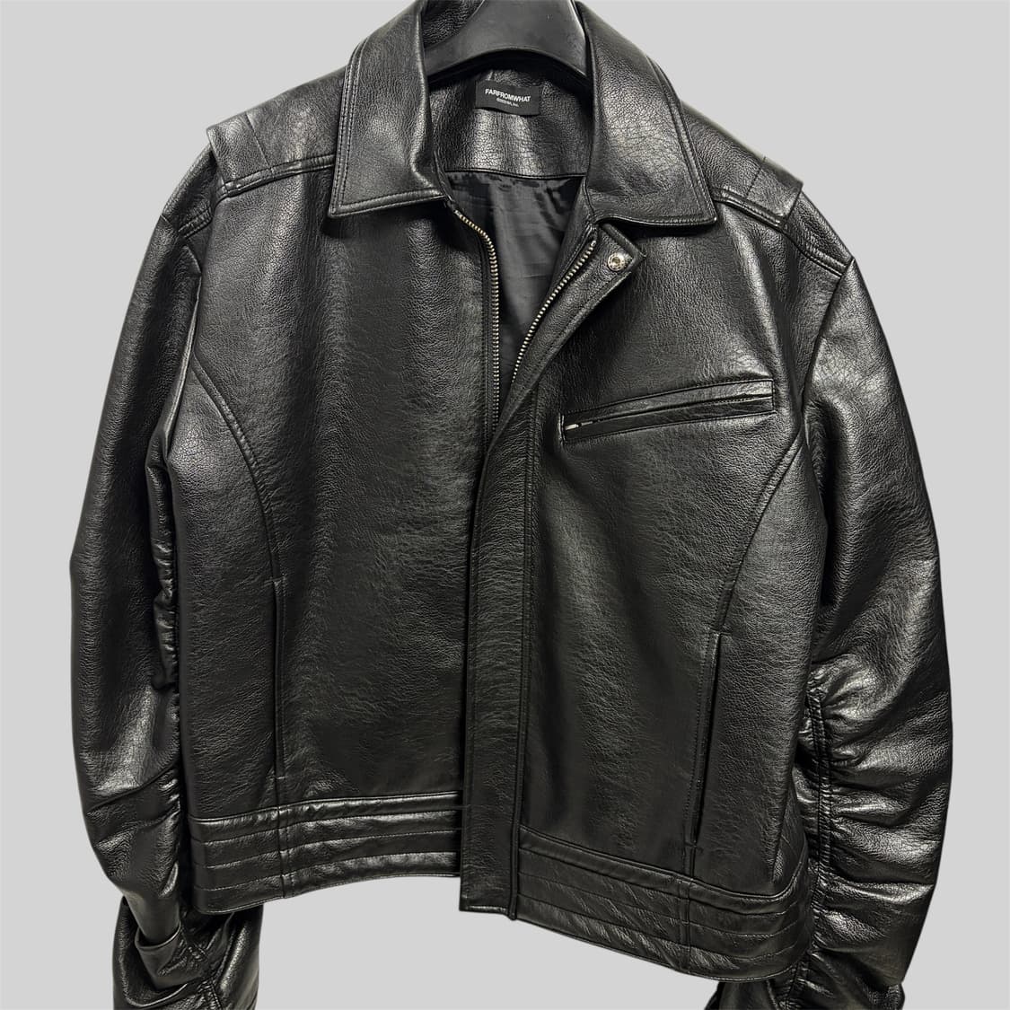 파아카이브 레더 퍼커링 자켓 1 상품이미지2