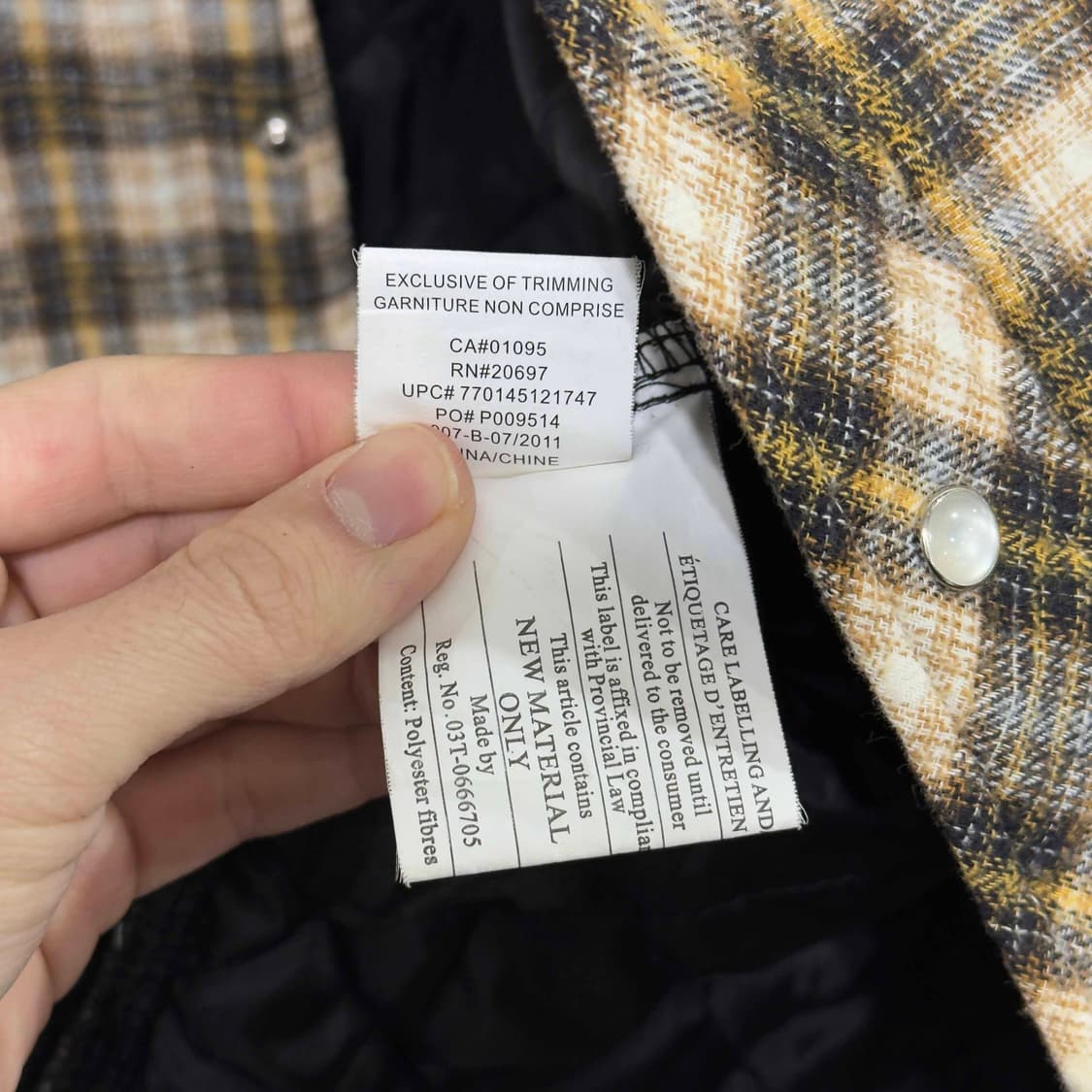 디키즈 체크 퀄팅 안감 셔츠 상품이미지7