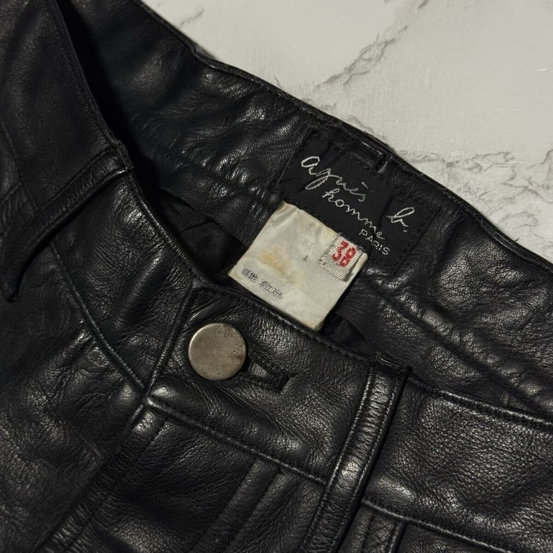 agnes b homme 90s cowhide trouser 상품이미지6