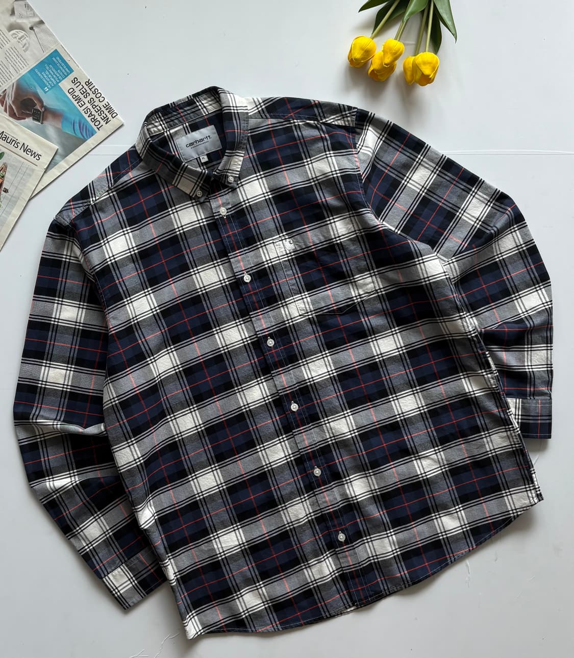 Carhartt 칼하트 타탄 체크 셔츠 상품이미지1