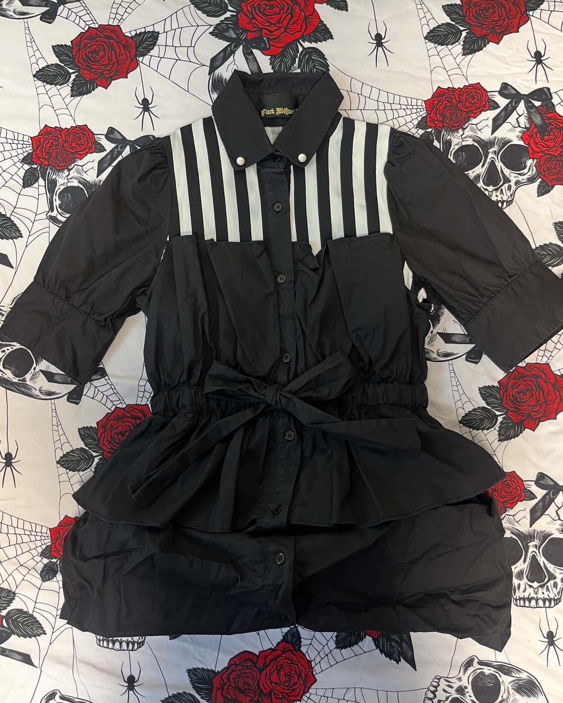 일본 빈티지 고스 펑크 셔츠 원피스 상품이미지2