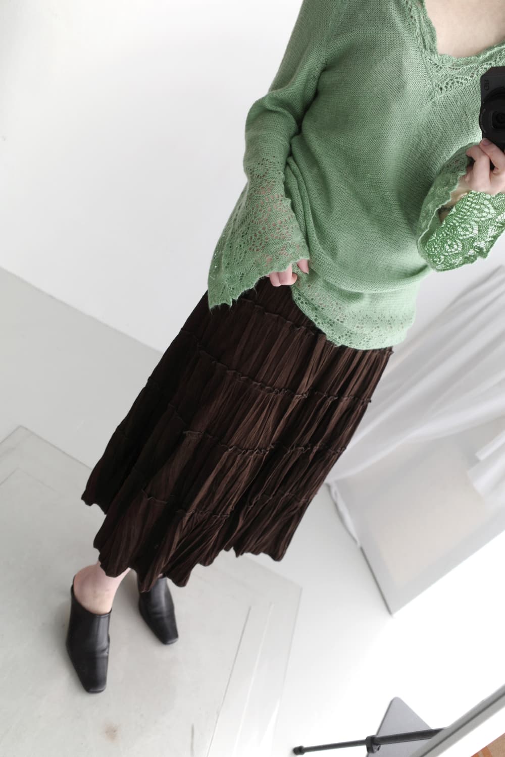 suede line skirt 상품이미지6