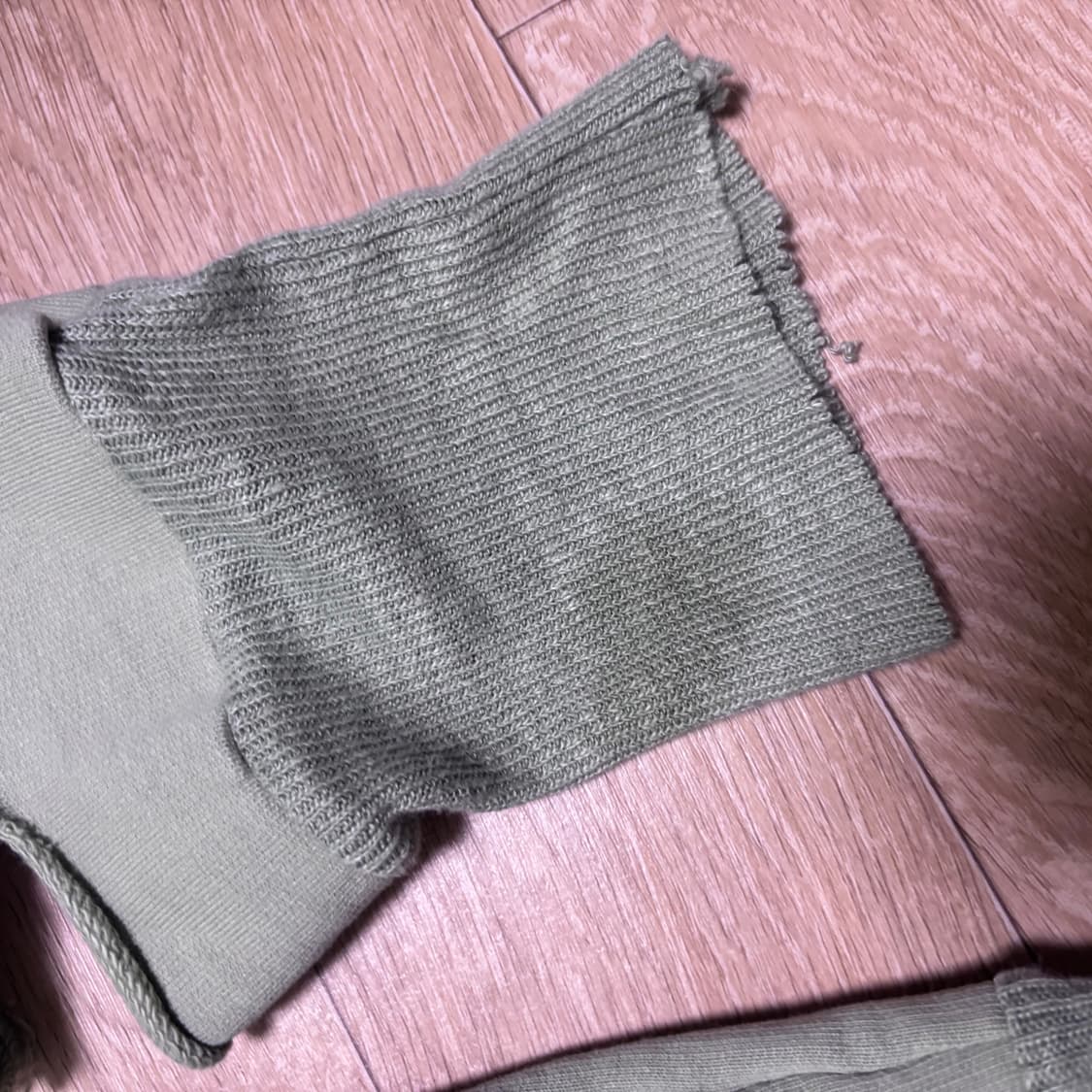 디젤 파스텔 연두색 니트 빈티지 디스트로이드 상품이미지3