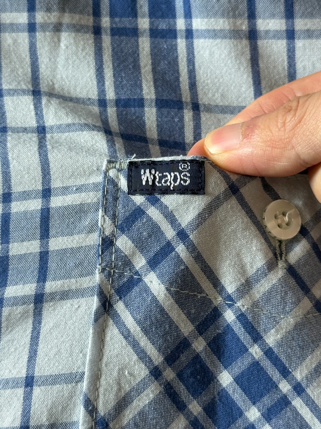 Wtaps blue check Shirt 상품이미지5