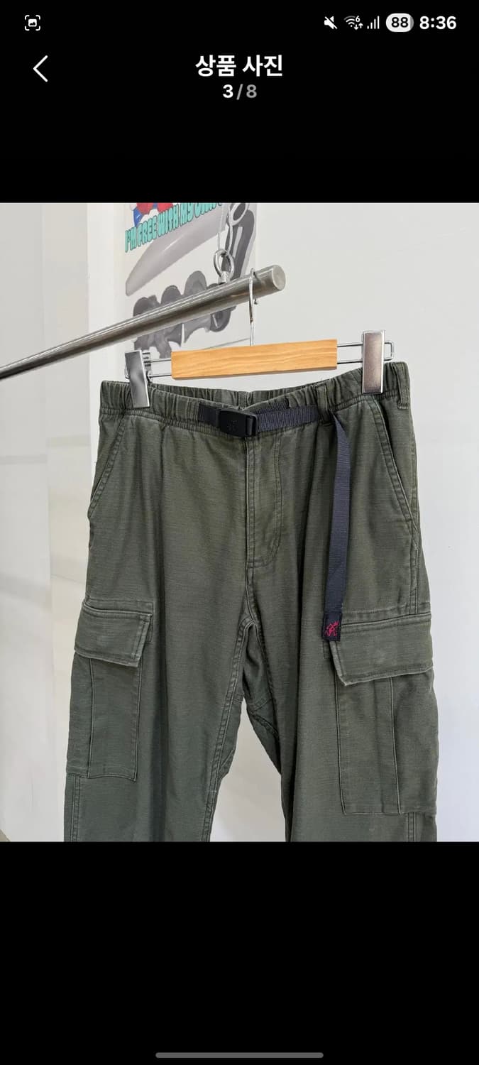 그라미치 카고바지 올리브 30 상품이미지3