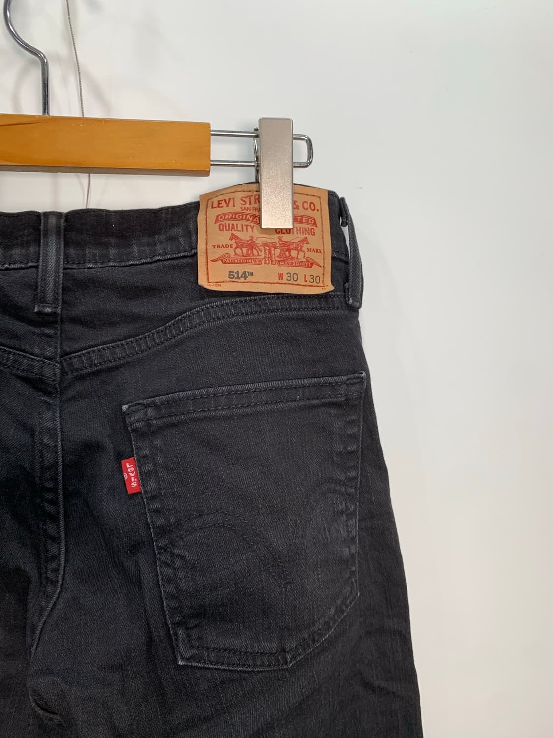 리바이스 514 블랙 데님 팬츠 상품이미지6