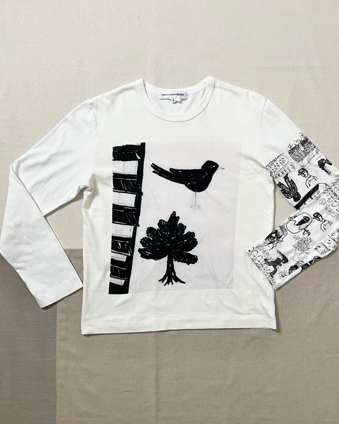 꼼데가르송 셔츠 아트워크 롱슬리브 티셔츠 comme des garcons 상품이미지1