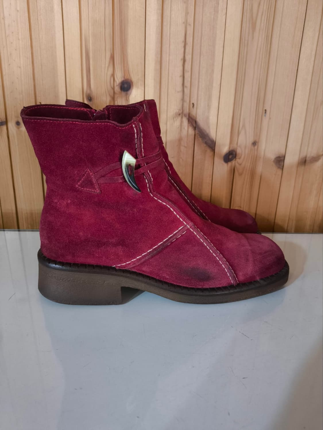 9.5m 265mm la canadienne 스웨이드 앵클부츠 상품이미지2