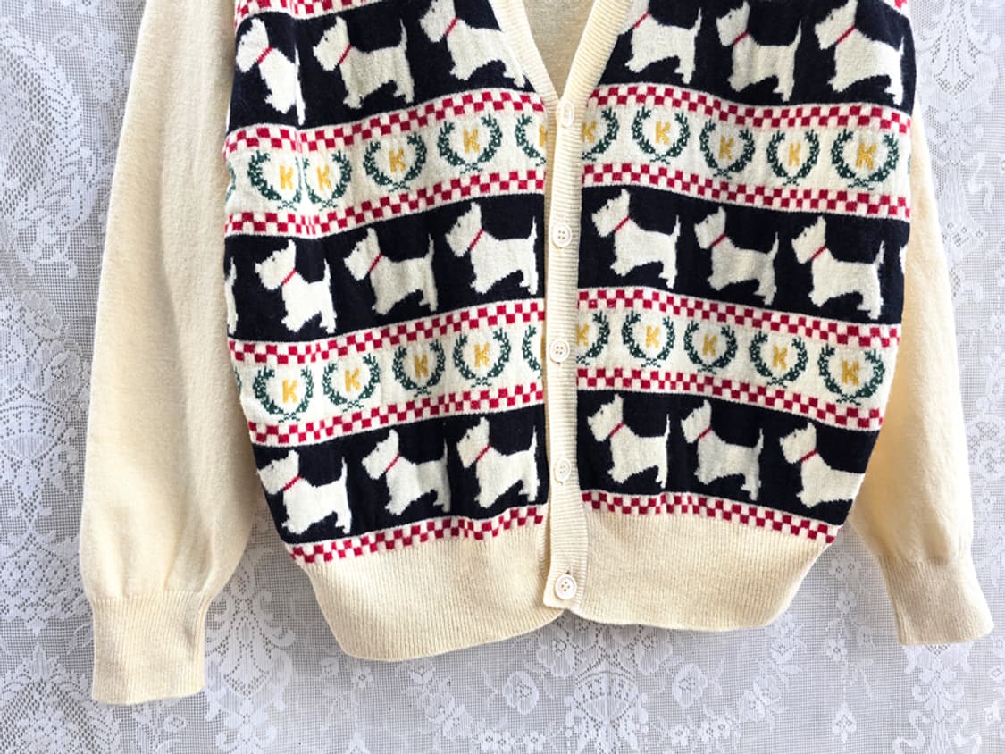 90s 칼 헬무트 니트 가디건 상품이미지4