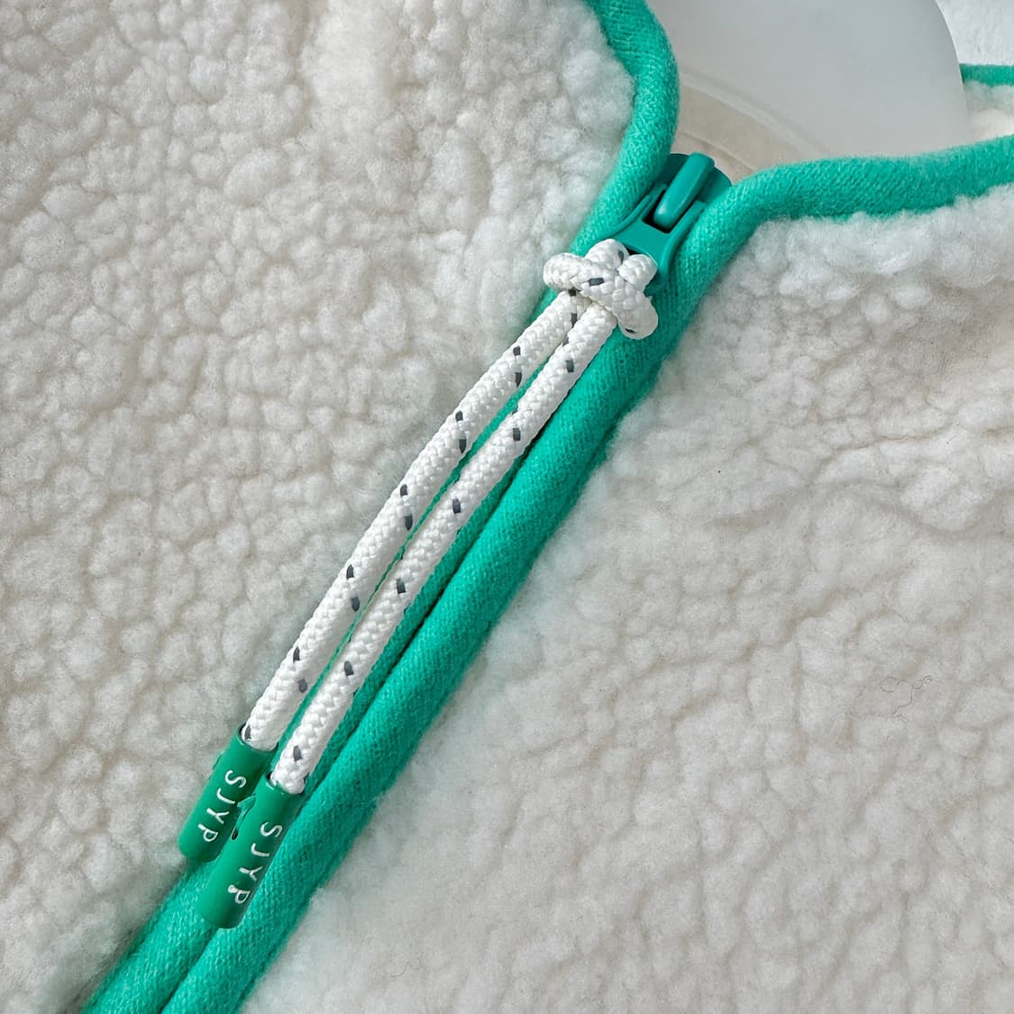 SJYP 배색 박시핏 셰르파 집업 상품이미지3