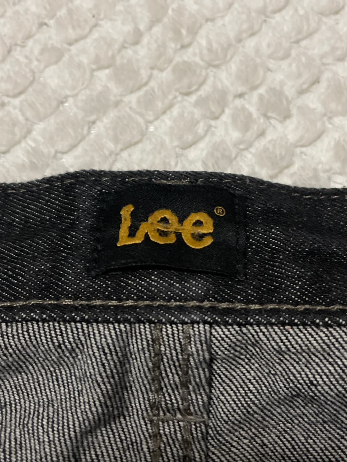 LEE 리 스트레이트 핏 흑청 데님 팬츠(클리닝O) 상품이미지6