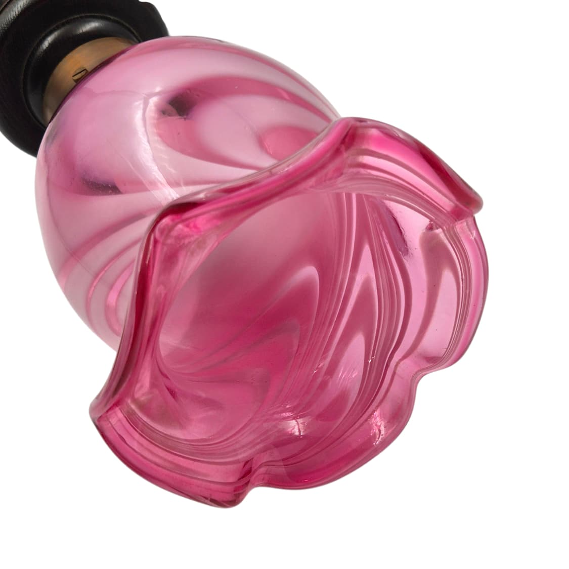 70s 핸드블로운 스윌 원목 엔틱 스탠드 램프 상품이미지5