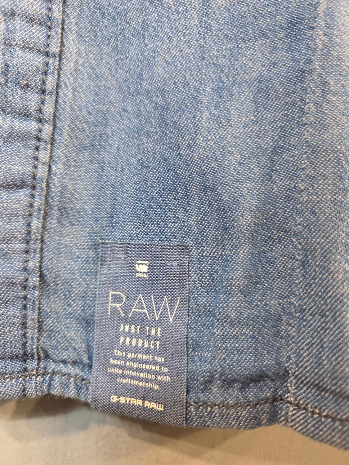 G-Star RAW 데님 민소매 셔츠(XXS/S/M) 상품이미지6