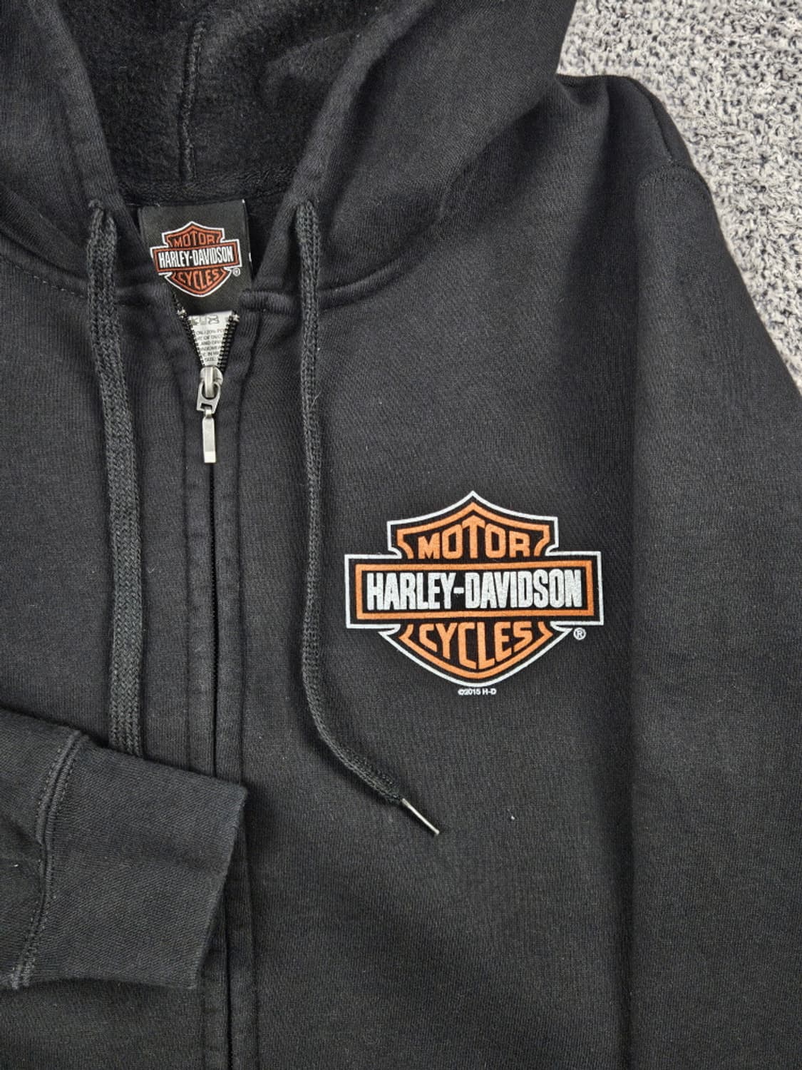 할리데이비슨 스몰로고 프린팅 후드 집업 ( L ) / 10446 상품이미지6