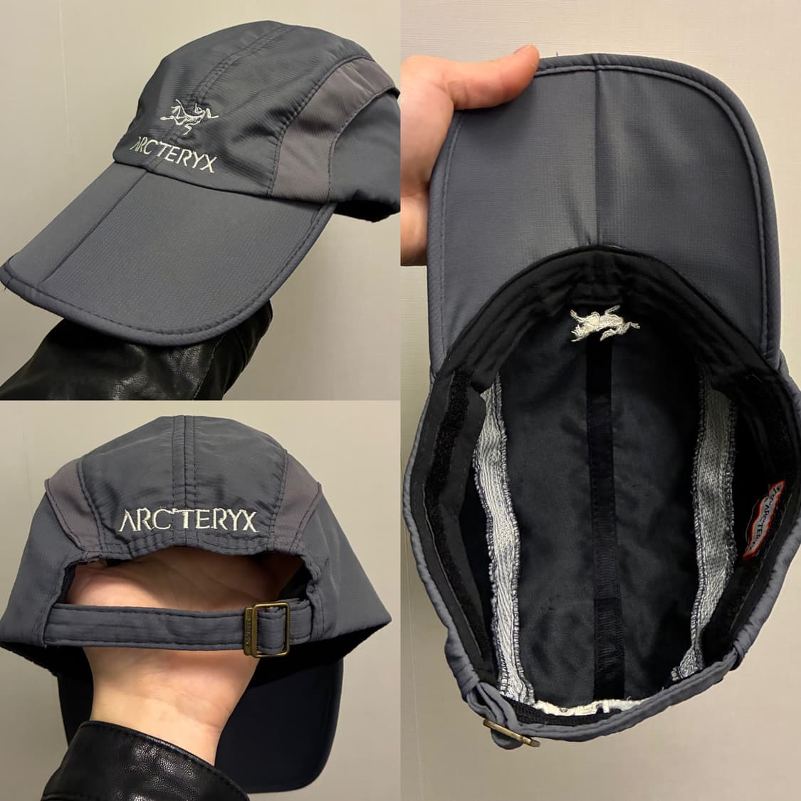 (F)90s 아크테릭스 빈티지 선플랩 쉴드 폴딩캡 캠프캡 상품이미지6