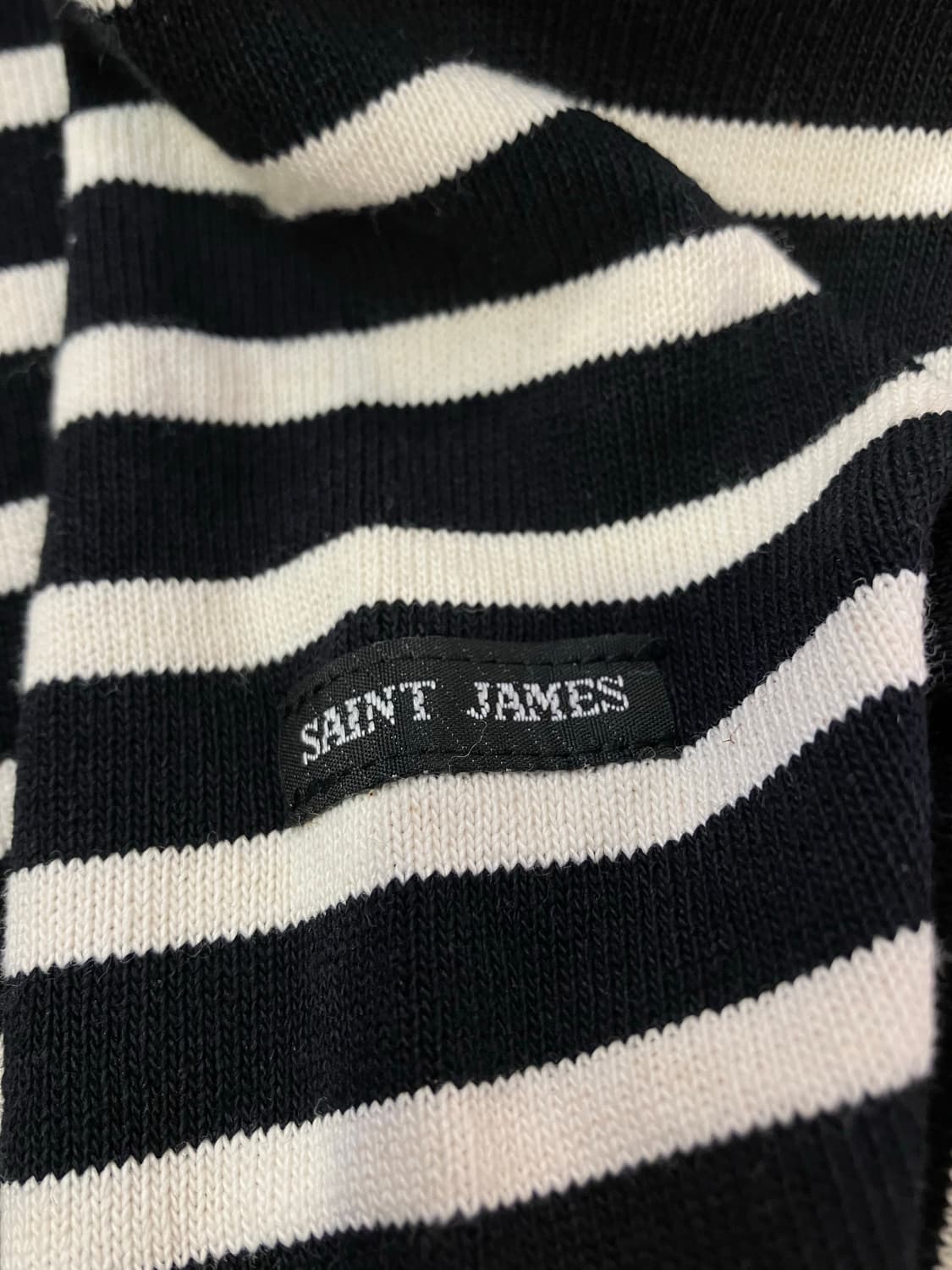 세인트제임스 길도 스트라이프 롱슬리브 블랙 화이트 #csz2220 상품이미지4