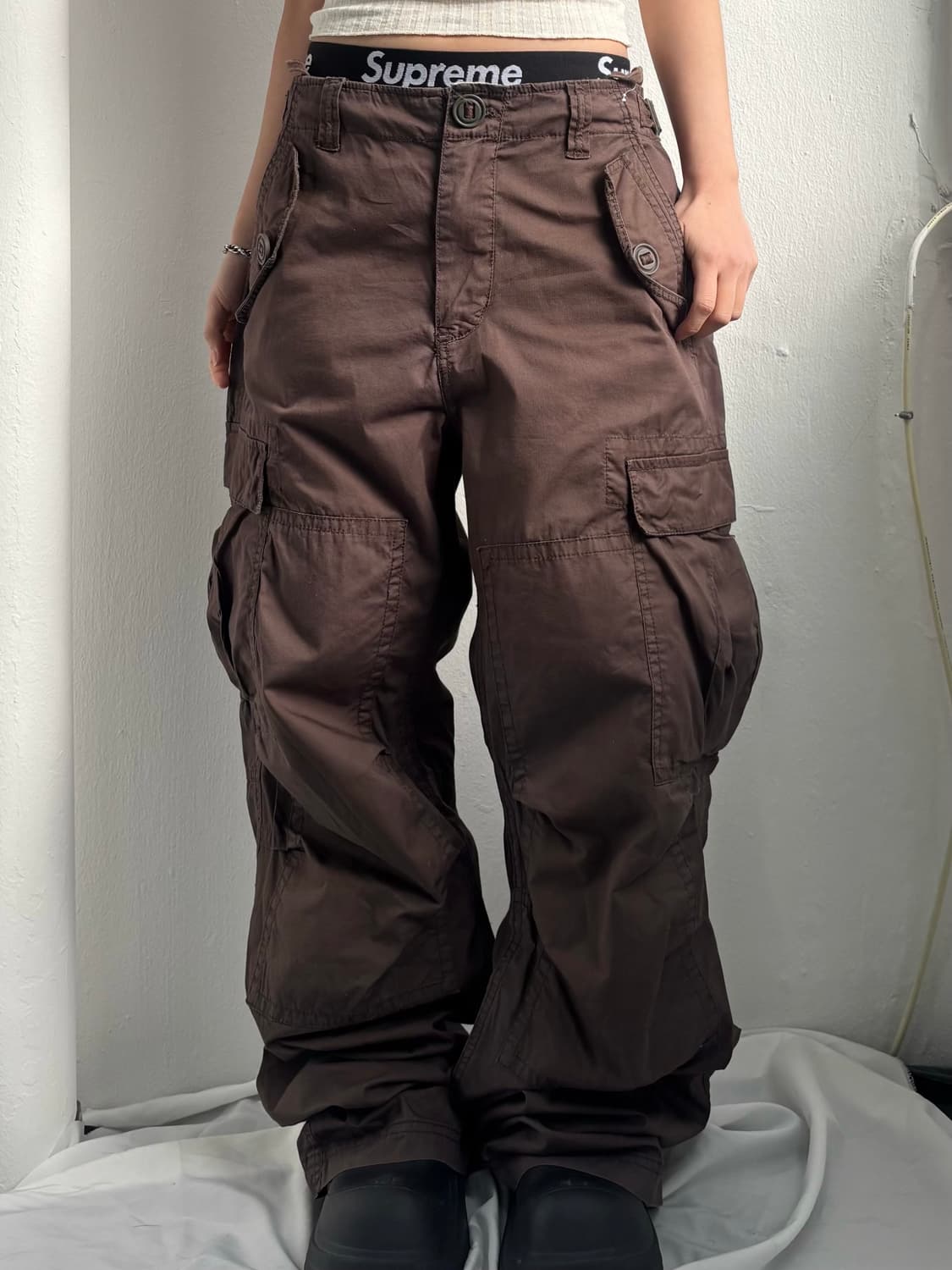 Vintage Brown Cargo Pants 상품이미지2